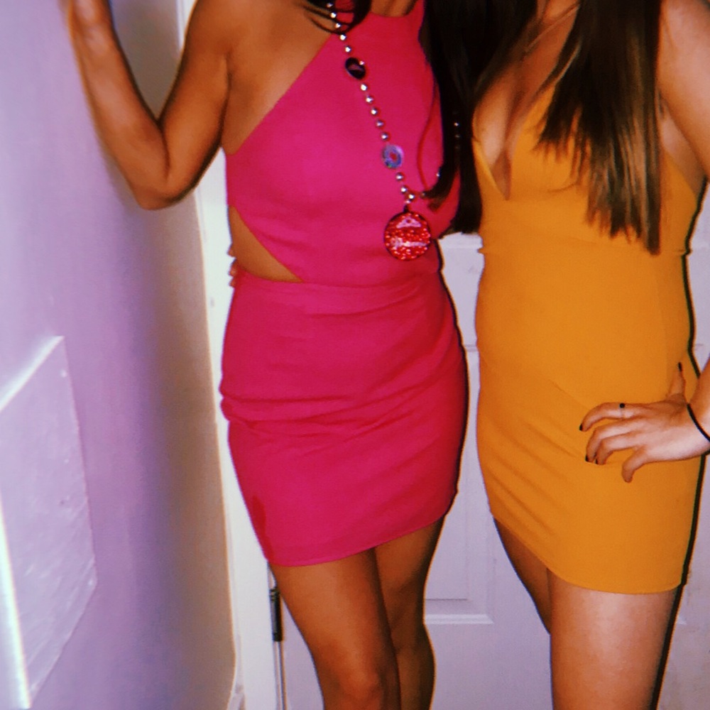 Pink revolve dress